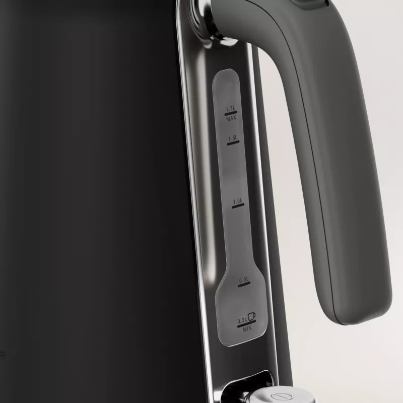 Wasserkocher Tefal KI6668E0 — 1,7 l, 2400 W, Edelstahlgehäuse, schwarz