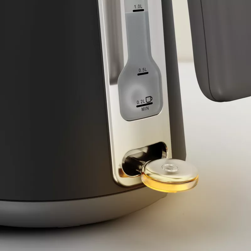 Wasserkocher Tefal KI6668E0 — 1,7 l, 2400 W, Edelstahlgehäuse, schwarz
