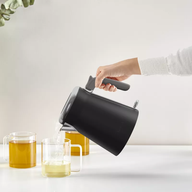 Wasserkocher Tefal KI6668E0 — 1,7 l, 2400 W, Edelstahlgehäuse, schwarz
