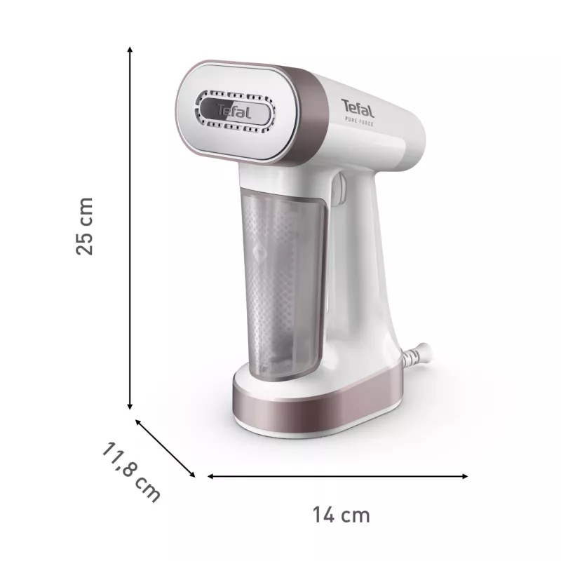 Tefal Pure Force DT8765E0 Dampfbürste Handdampfbürste 0,18 l 1800 W Schwarz, Zimtfarbe