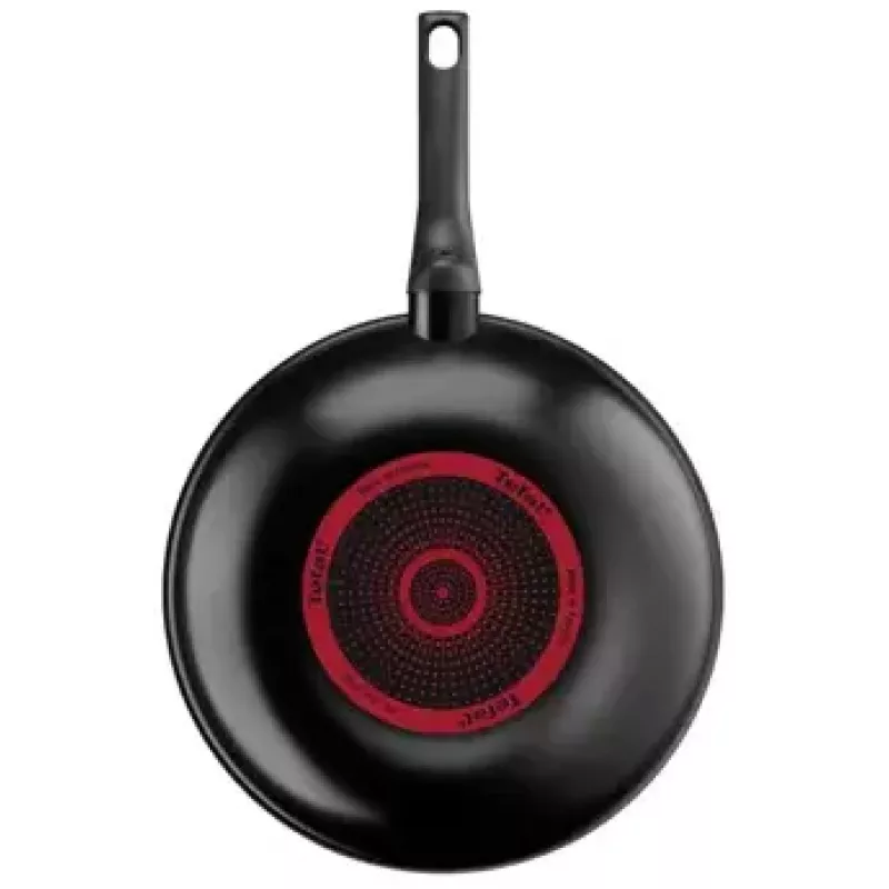 Wok/Stir-Fry Pfanne Tefal Simply Clean B5671953, 28 cm, Aluminium, Antihaft-Titanbeschichtung, Thermo-Spot