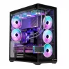 MODECOM Volcano SPACE XL ARGB Full-Tower-PC-Gehäuse — Full Tower, E-ATX-Unterstützung, gehärtetes Glas, ARGB, bis zu 440 mm GPU