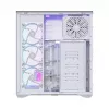 PC Full-Tower-Gehäuse MODECOM Volcano SPACE XL ARGB FULL TOWER 5F Weiß — ATX, gehärtetes Glas, ARGB, USB-C