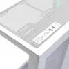PC Full-Tower-Gehäuse MODECOM Volcano SPACE XL ARGB FULL TOWER 5F Weiß — ATX, gehärtetes Glas, ARGB, USB-C
