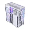 PC Full-Tower-Gehäuse MODECOM Volcano SPACE XL ARGB FULL TOWER 5F Weiß — ATX, gehärtetes Glas, ARGB, USB-C