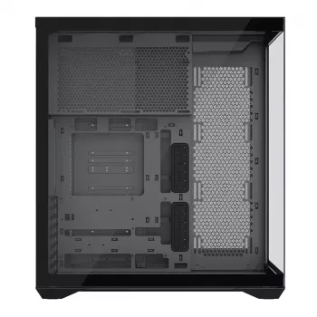 Full-Tower-PC-Gehäuse MODECOM Volcano SPACE XL NF — Schwarz, gehärtetes Glas, ARGB, unterstützt micro-ATX, bis zu 44 cm GPU, 3×3,5 Zoll/4×2,5 Zoll Schächte, USB-A 2×, USB-C 1×