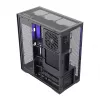 Full-Tower-PC-Gehäuse MODECOM Volcano SPACE XL NF — Schwarz, gehärtetes Glas, ARGB, unterstützt micro-ATX, bis zu 44 cm GPU, 3×3,5 Zoll/4×2,5 Zoll Schächte, USB-A 2×, USB-C 1×