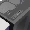 Full-Tower-PC-Gehäuse MODECOM Volcano SPACE XL NF — Schwarz, gehärtetes Glas, ARGB, unterstützt micro-ATX, bis zu 44 cm GPU, 3×3,5 Zoll/4×2,5 Zoll Schächte, USB-A 2×, USB-C 1×