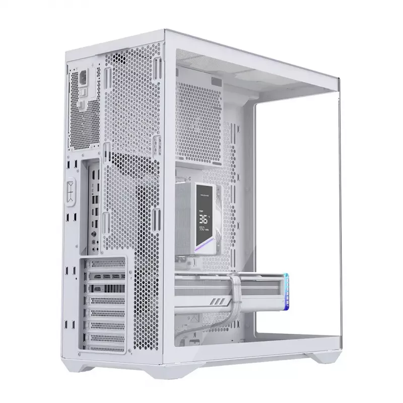 Full-Tower PC-Gehäuse MODECOM Volcano SPACE XL FULL TOWER NF Weiß — ARGB, gehärtetes Glas, 8 Erweiterungsslots, GPU bis zu 440 mm