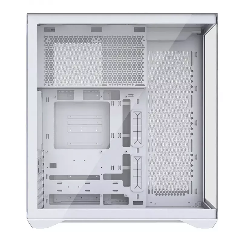 Full-Tower PC-Gehäuse MODECOM Volcano SPACE XL FULL TOWER NF Weiß — ARGB, gehärtetes Glas, 8 Erweiterungsslots, GPU bis zu 440 mm