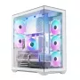 Full-Tower PC-Gehäuse MODECOM Volcano SPACE XL FULL TOWER NF Weiß — ARGB, gehärtetes Glas, 8 Erweiterungsslots, GPU bis zu 440 mm