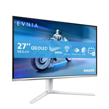 Philips Evnia 6000 27M2N6501L/00 Computer Monitor 67,3 cm (26,5 Zoll) 2560 x 1440 Pixel Quad HD QD-OLED Weiß