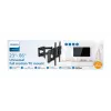 TV-Bodenständer Philips SQM9640/00 für 58,4 cm–2,18 m (23 Zoll–86 Zoll), bis 55 kg, VESA 200x100–600x400, neigbar ±15°, drehbar 180° — Schwarz