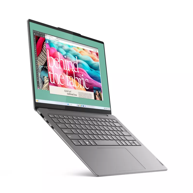 Lenovo Yoga schlank 7 14IMH9 Intel Core Ultra 5 125H Laptop 35,6 cm (14 Zoll) WUXGA 16 GB LPDDR5x-SDRAM 512 GB SSD Wi-Fi 6E (802.11ax) Windows 11 Home German Grau