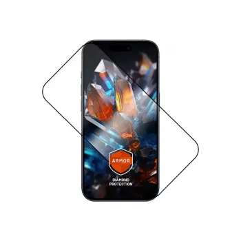 Displayschutzfolie FIXED für Apple iPhone 17 Pro — gehärtetes Glas, schwarz, Armor mit Anti-Staub-Applikator und AR-Schicht