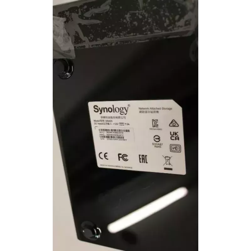 Tower-NAS SYNOLOGY DS423 — Realtek RTD1619B 1,7 GHz, 2 GB DDR4, 4 x 3,5 Zoll Hot-Swap, 2x1GbE, 2xUSB3.2, RAID