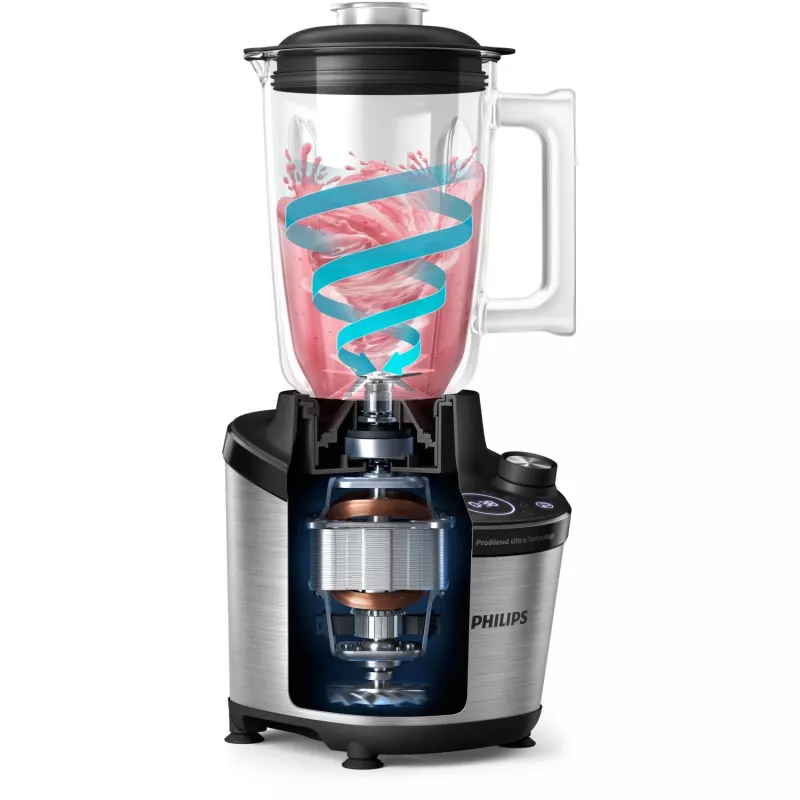Tischmixer Philips 7000er-Serie HR3760/10 Schwarz Edelstahl