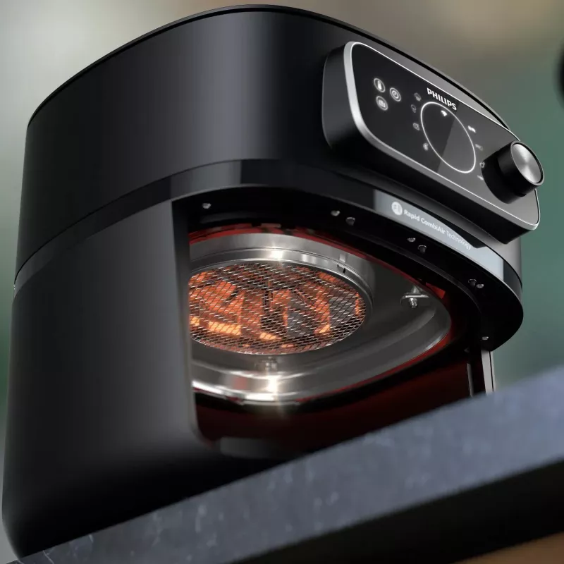 Philips HD9876/90 Heißluftfritteuse 7000 series, 8,3 L, 2200 W, schwarz