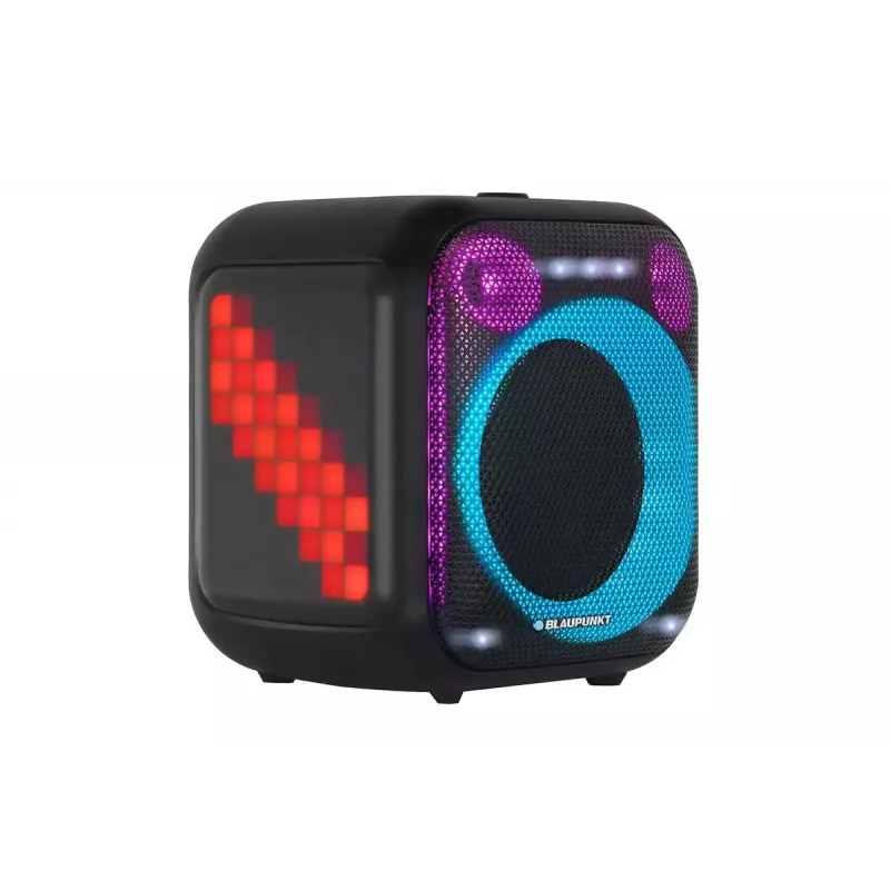 Indoor-/Outdoor-Lautsprechersystem BLAUPUNKT PB6LED — 40 W RMS, Bluetooth, FM, MicroSD, LED-Anzeige, 4500 mAh Akku