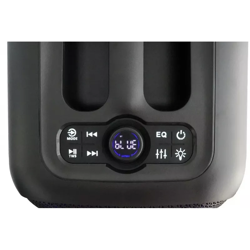 Indoor-/Outdoor-Lautsprechersystem BLAUPUNKT PB6LED — 40 W RMS, Bluetooth, FM, MicroSD, LED-Anzeige, 4500 mAh Akku
