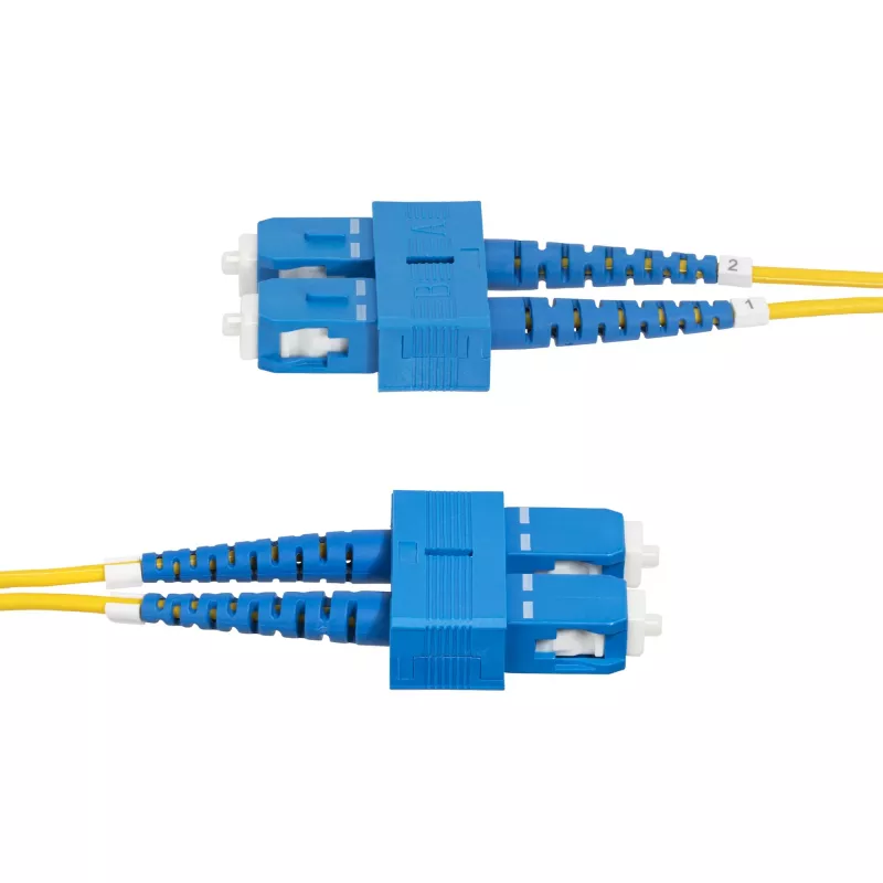StarTech.com 30m SC auf SC (UPC) OS2 Singlemode Duplex Glasfaserkabel, 9/125µm, 40G/100G Zipcord, biegeunempfindlich, geringe Einfügedämpfung – LSZH Glasfaser-Patchkabel