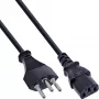 InLine Netzkabel, Schweiz, schwarz, 0,5m