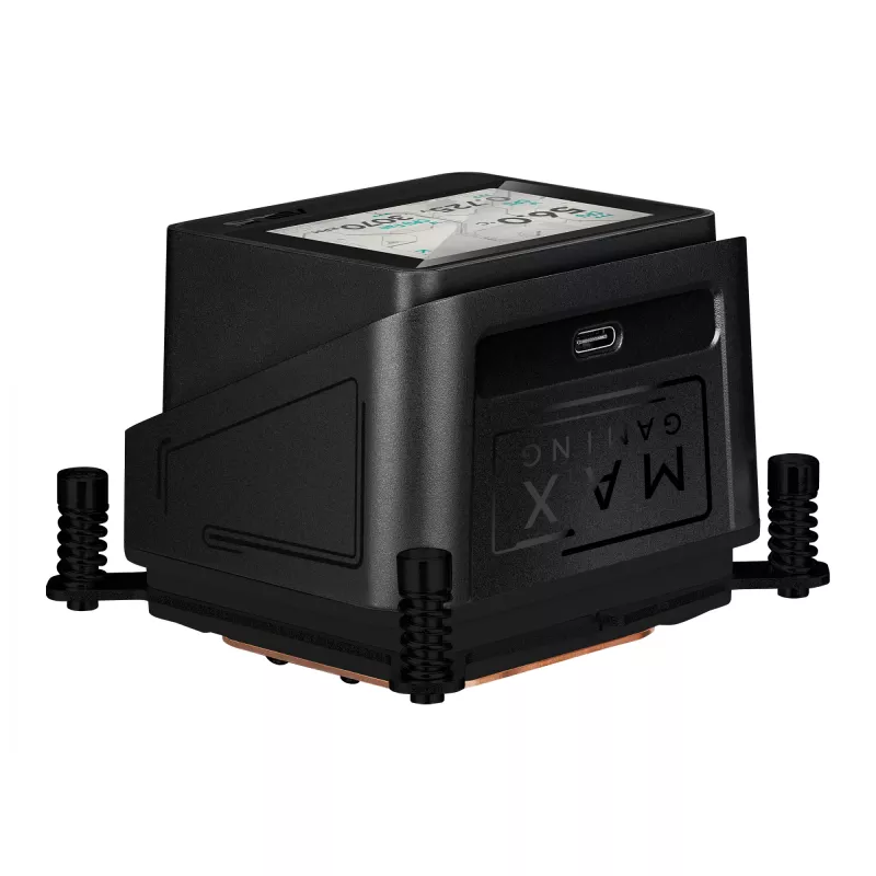 All-in-One-Flüssigkeitskühler ASUS MAX GAMING LC 360 ARGB LCD — 360-mm-Radiator, 120-mm-Lüfter, unterstützt AM4/AM5/LGA1700, Schwarz