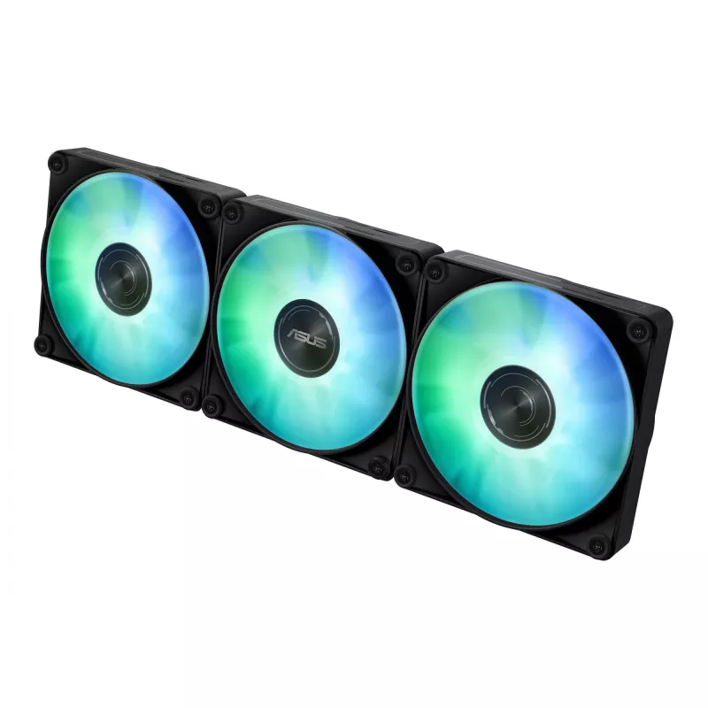 All-in-One-Flüssigkeitskühler ASUS MAX GAMING LC 360 ARGB LCD — 360-mm-Radiator, 120-mm-Lüfter, unterstützt AM4/AM5/LGA1700, Schwarz