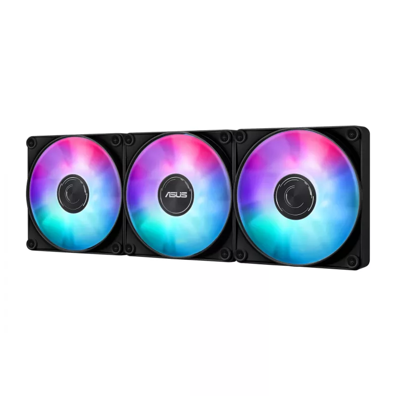 All-in-One-Flüssigkeitskühler ASUS MAX GAMING LC 360 ARGB LCD — 360-mm-Radiator, 120-mm-Lüfter, unterstützt AM4/AM5/LGA1700, Schwarz