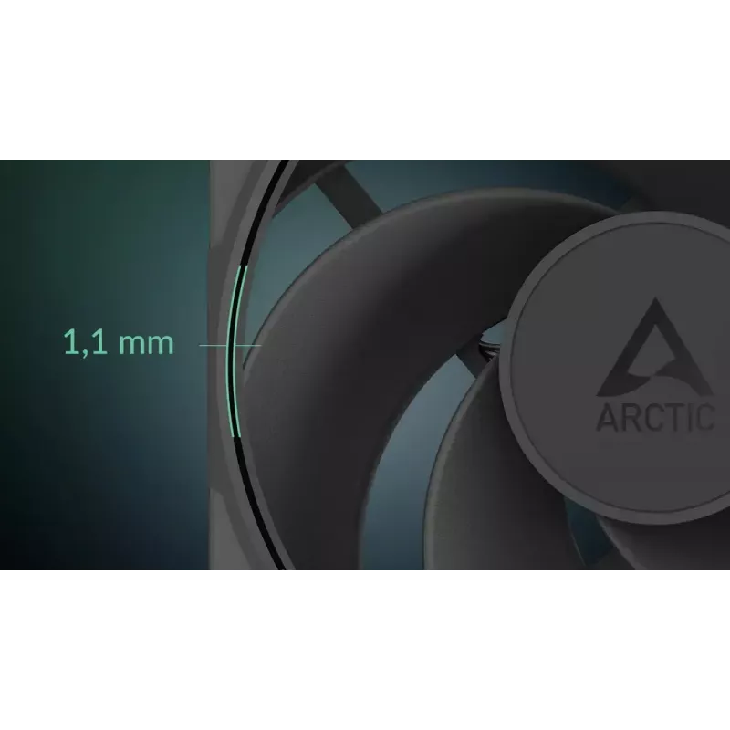 120 mm PWM A-RGB Lüfter Arctic Freezer P12 Pro Reverse — 124 m³/h, Fluiddynamisches Lager, Schwarz