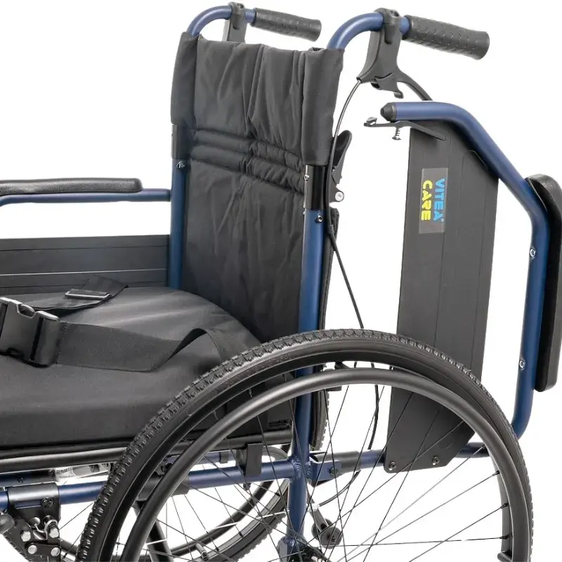 Rollstuhl MDH NAVY1 Leichtgewicht-Aluminium, Sitzfläche 43×42 cm, maximale Belastung 120 kg, faltbar, 14,4 kg