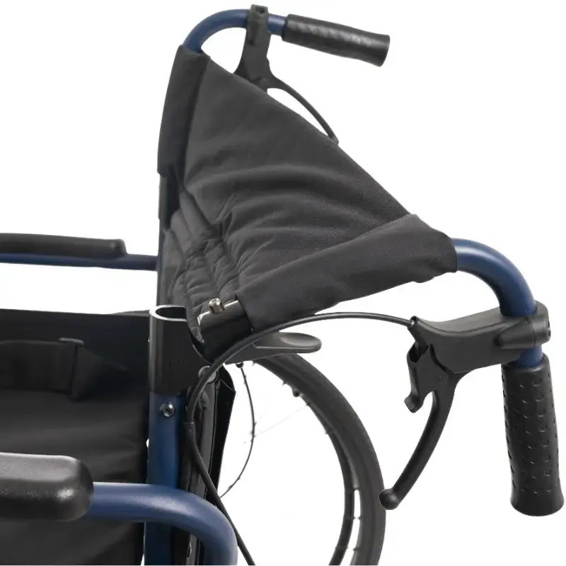 Rollstuhl MDH NAVY1 Leichtgewicht-Aluminium, Sitzfläche 43×42 cm, maximale Belastung 120 kg, faltbar, 14,4 kg