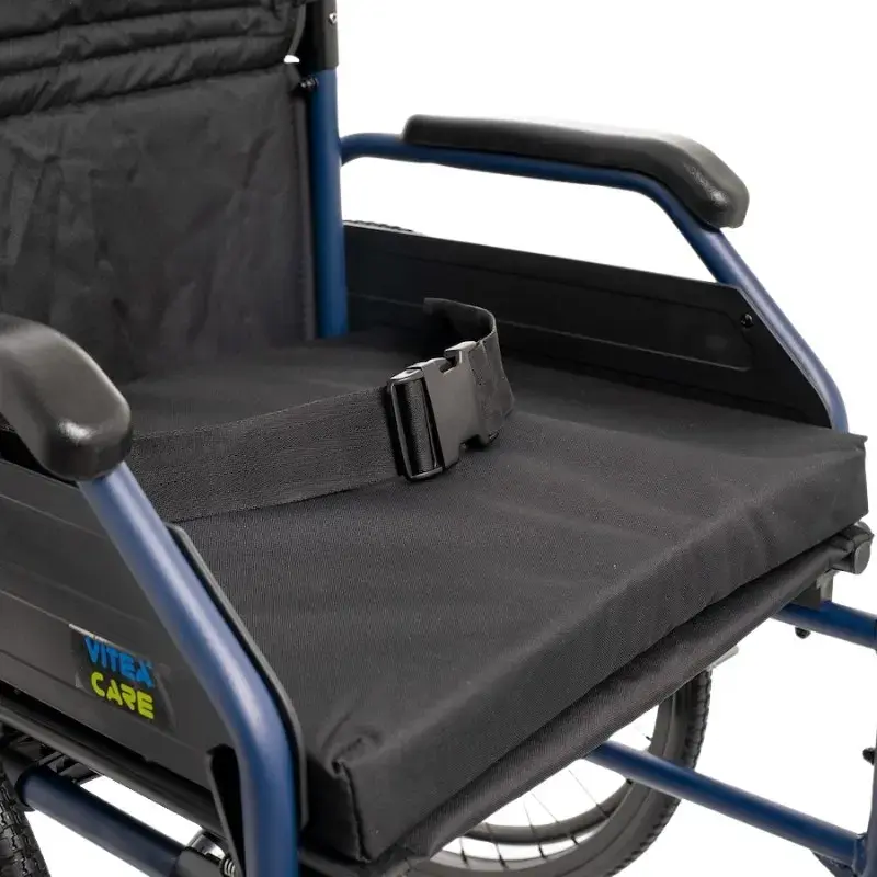 Rollstuhl MDH NAVY1 Leichtgewicht-Aluminium, Sitzfläche 43×42 cm, maximale Belastung 120 kg, faltbar, 14,4 kg