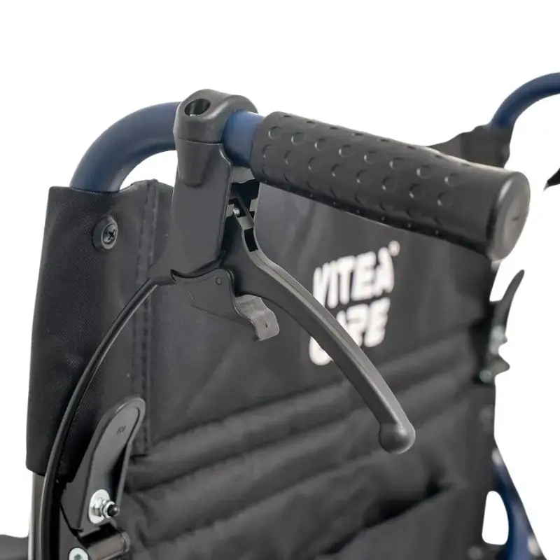 Rollstuhl MDH NAVY1 Leichtgewicht-Aluminium, Sitzfläche 43×42 cm, maximale Belastung 120 kg, faltbar, 14,4 kg