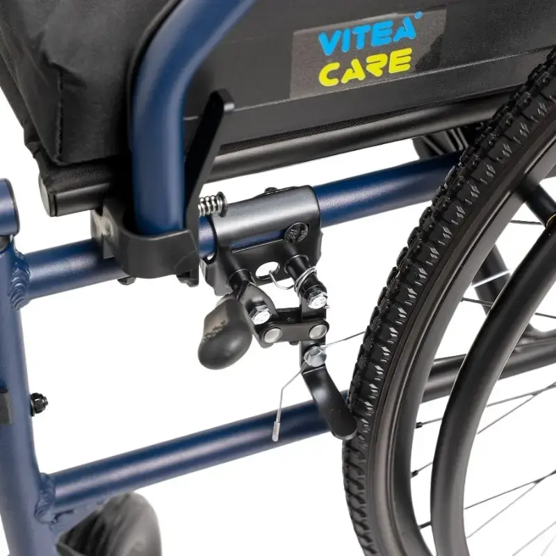 Leichtgewichtiger Aluminium-Rollstuhl MDH NAVY1 – Aluminiumrahmen, Sitz 46×42 cm, max. Benutzergewicht 120 kg, faltbar, 14,7 kg