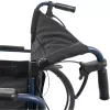 Leichtgewichtiger Aluminium-Rollstuhl MDH NAVY1 – Aluminiumrahmen, Sitz 46×42 cm, max. Benutzergewicht 120 kg, faltbar, 14,7 kg