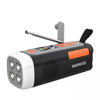 Marmitek RESQ 200 – Kurbelradio, Tragbar, Analog & digital, DAB, DAB+, FM, 87,5 - 108 MHz, 170 - 240 MHz, 3 W