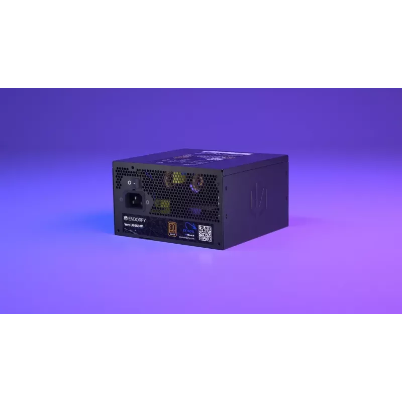Netzteil ENDORFY Vero L6 650 W ATX 24-Pin, 80 PLUS Bronze, 120 mm Lüfter, schwarz