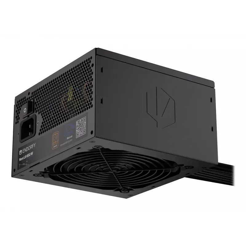 Netzteil ENDORFY Vero L6 650 W ATX 24-Pin, 80 PLUS Bronze, 120 mm Lüfter, schwarz