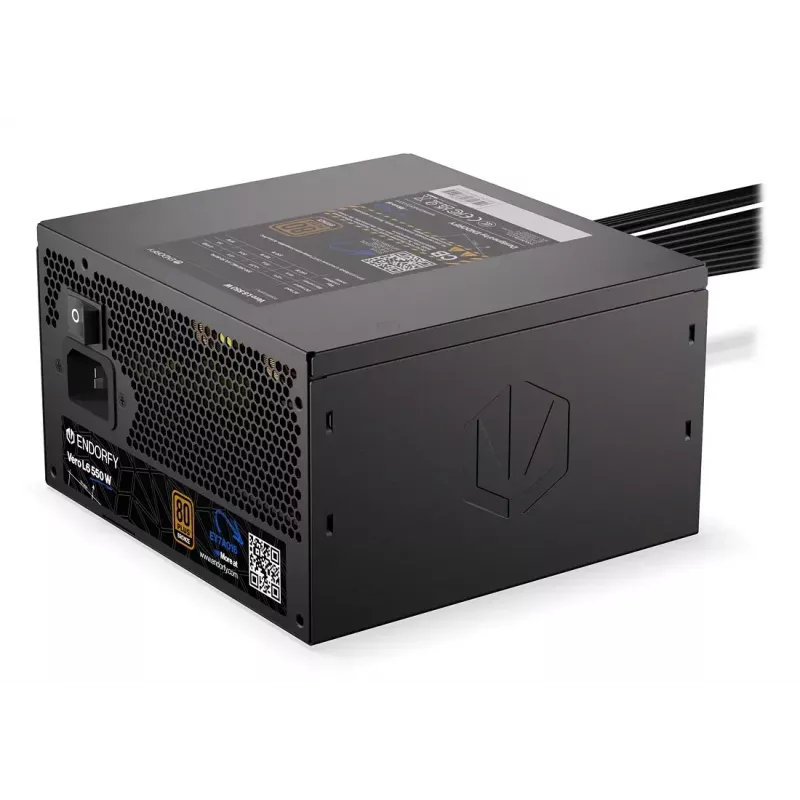 Netzteil ENDORFY Vero L6 550 W ATX 24-Pin 80 PLUS Bronze, 120 mm Lüfter, schwarz