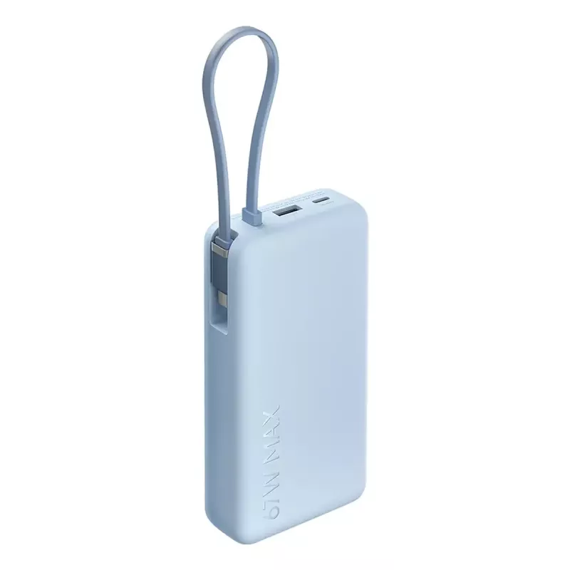 Powerbank Xiaomi 67W 20000 mAh Li-Ion Blau – 11,1 V, USB-A + USB-C, unterstützt 3 Geräte