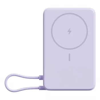 Powerbank Xiaomi BHR08PAGL 5900 mAh Li-Ion mit kabellosem Laden, 1x USB-C, Lila