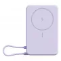 Powerbank Xiaomi BHR08PAGL 5900 mAh Li-Ion mit kabellosem Laden, 1x USB-C, Lila