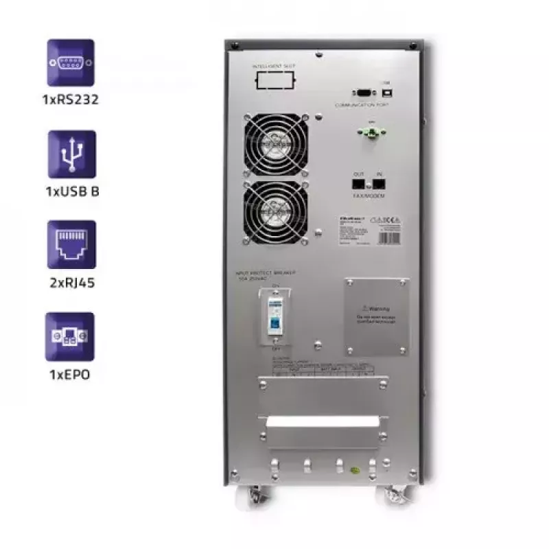 UPS Qoltec 53044 Online-Doppelwandler 10 kVA 8000 W