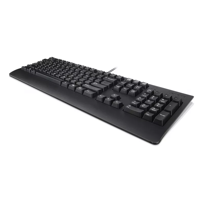 Kabelgebundene Full-Size-Tastatur Lenovo Preferred Pro II USB US English Schwarz, 104 Tasten, Plunger-Schalter, 2 m Kabel
