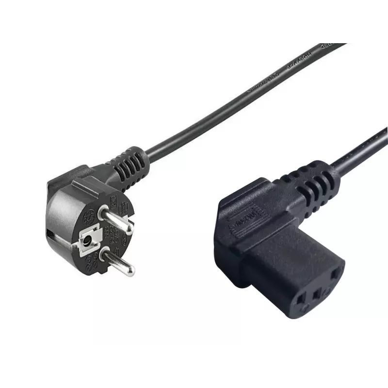 Microconnect PE010510 Stromkabel Schwarz 1 m CEE7/7 C13 Kupplung