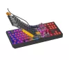 GENESIS Thor 230 TKL Tastatur Gaming USB + RF Wireless + Bluetooth QWERTY Schwarz, Grau, Orange