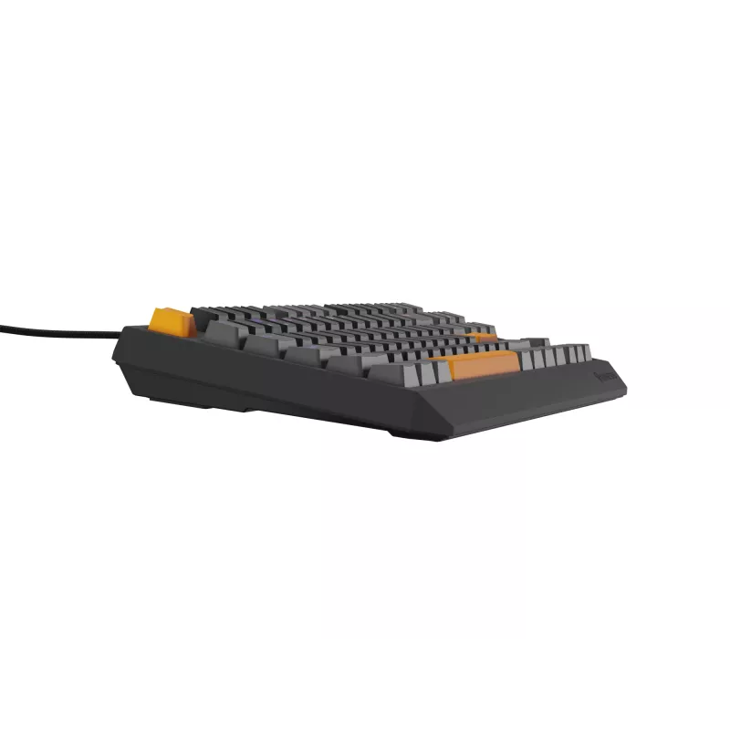 GENESIS Thor 230 TKL Tastatur Gaming USB + RF Wireless + Bluetooth QWERTY Schwarz, Grau, Orange