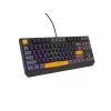 GENESIS Thor 230 TKL Tastatur Gaming USB + RF Wireless + Bluetooth QWERTY Schwarz, Grau, Orange
