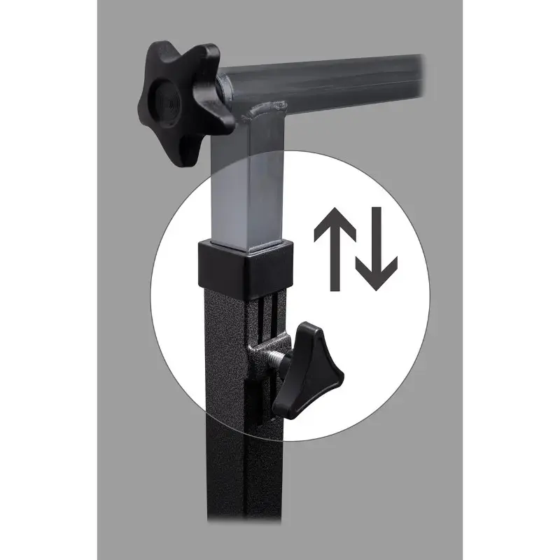 Betttisch ActionMed SP100AM — höhenverstellbarer Betttisch, rechteckige Tischplatte, neigbar, feststellbare Rollen, max. Belastung 20 kg, Holzfarbe